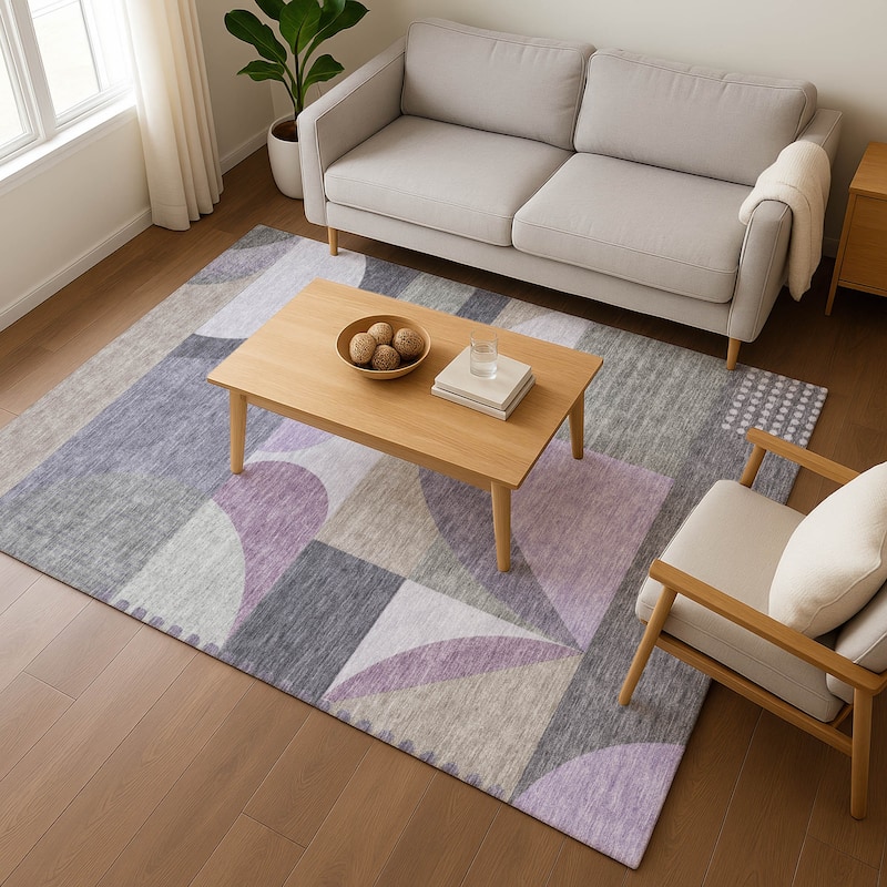 Premium Washable Super Soft Abstract Geo Mayfield Rug