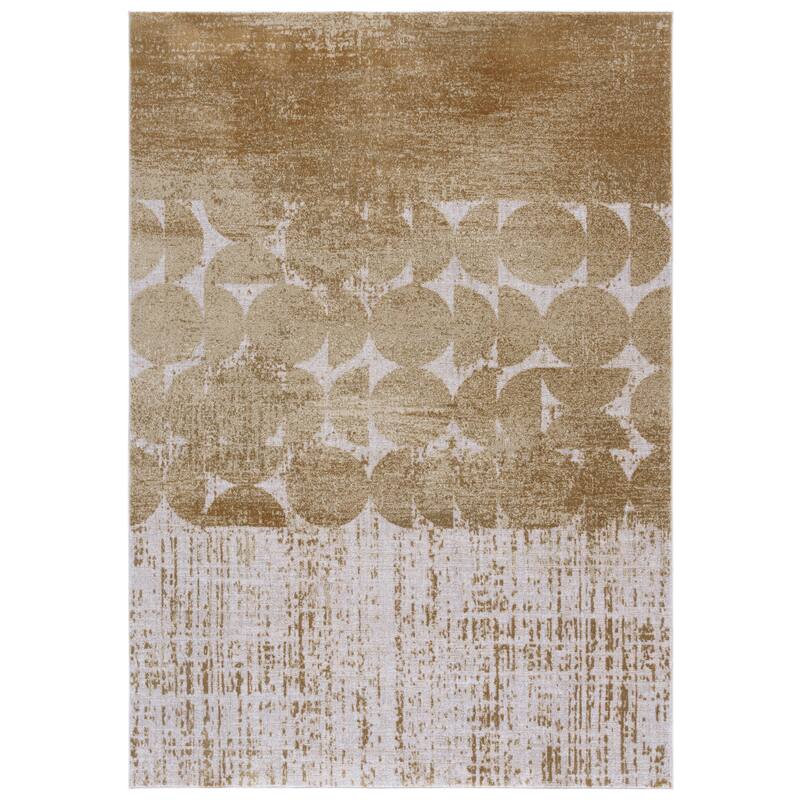 SAFAVIEH Marvel Jogana Modern Rug - 5'3" x 7'6" - Beige/Grey - 5'3" x 7'6"