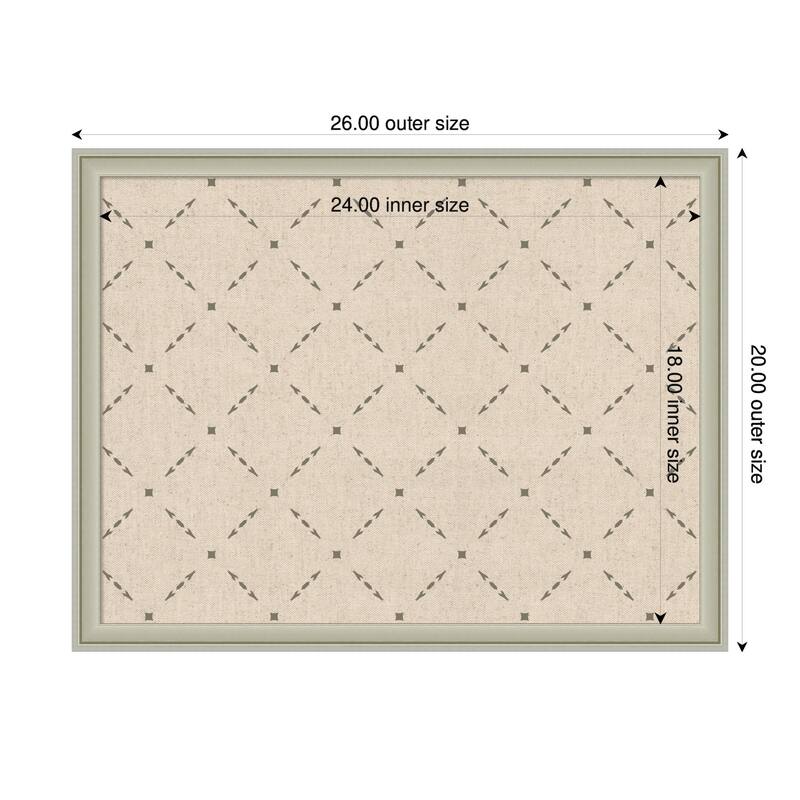 Kate and Laurel Pinboard Green Lattice Print