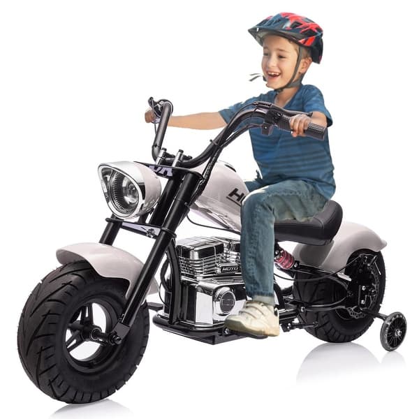 slide 2 of 24, Kids Electric Off-Road Dirt Bike,36V Motorcycle with Top Speed of 16.5 Mph White