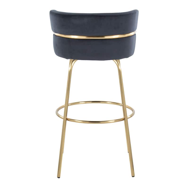 Silver Orchid Lena 30" Fixed-Height Bar Stool (Set of 2)