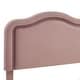 preview thumbnail 15 of 28, Twin Velvet Smart LED Kids Bed Frame with Adjustable Headboard, No Box Spring Needed, Pink