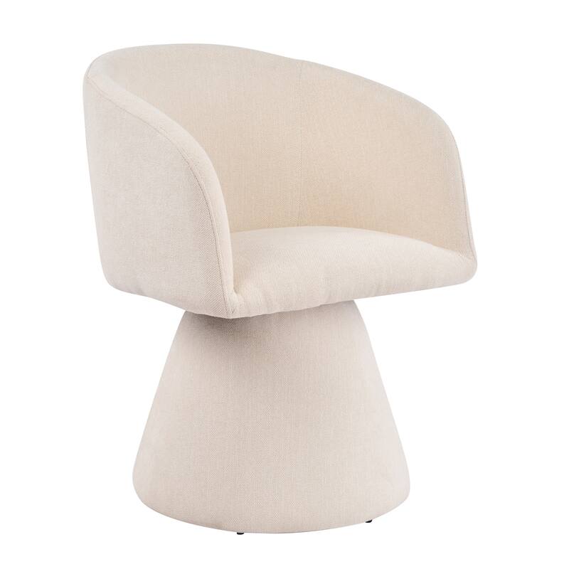 Christopher Knight Home - Melville 7-Piece Upholstered Swivel Dining Set with 84" Rectangular Pillar Base Dining Table