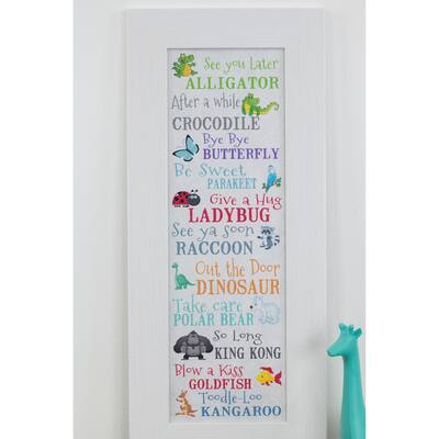 See You Later Alligator After Awhile Crocodile Fake Framed Nursery Playroom Children's Shower Decor Art