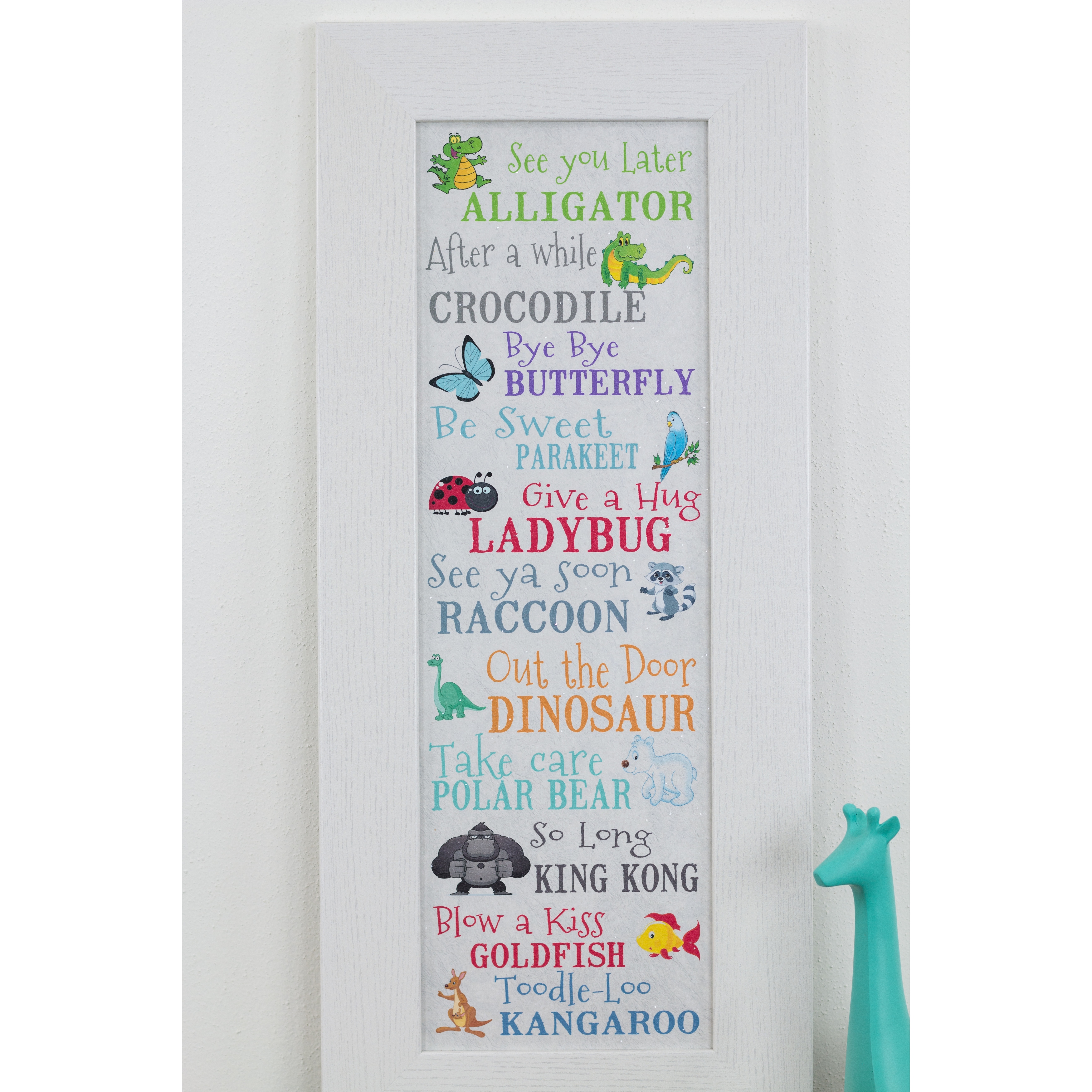 See You Later Alligator After Awhile Crocodile Fake Framed Nursery