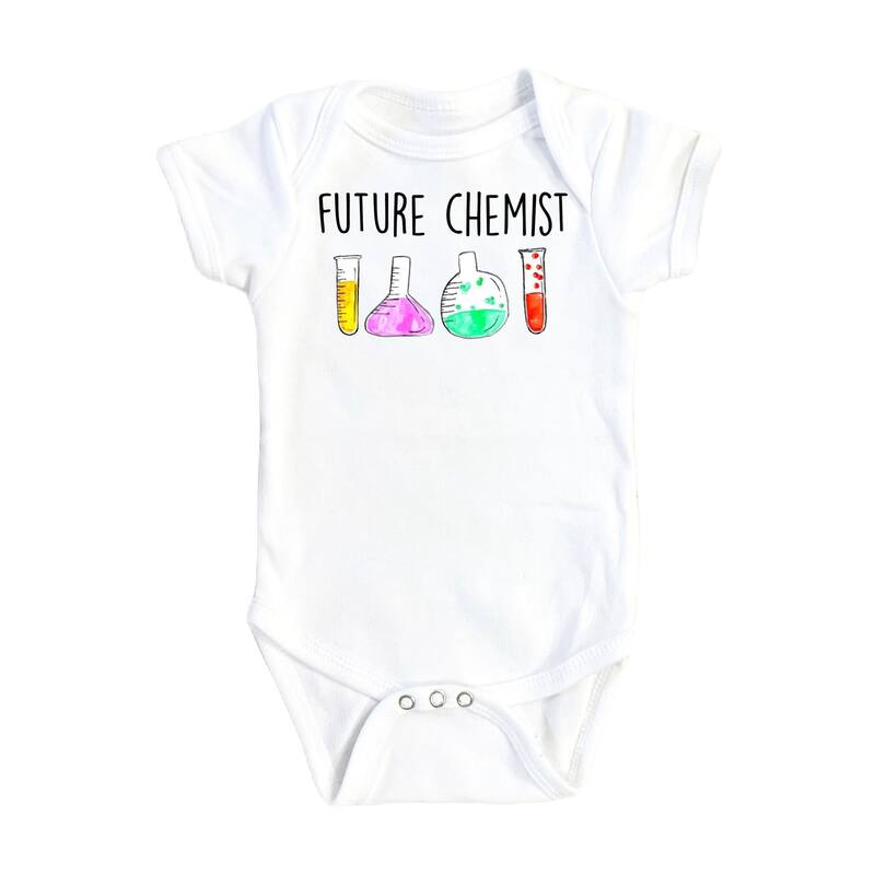 Science - Baby Boy Girl Clothes Infant Bodysuit Funny Cute Newborn 1E - White - Newborn
