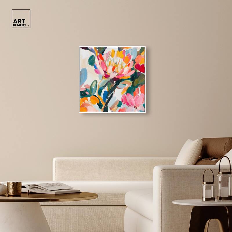 Lively Flora I Canvas by Art Remedy