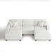 preview thumbnail 60 of 131, Oversized Chenille Modular Sectional Sofa Conversation Set with 2 Ottomans