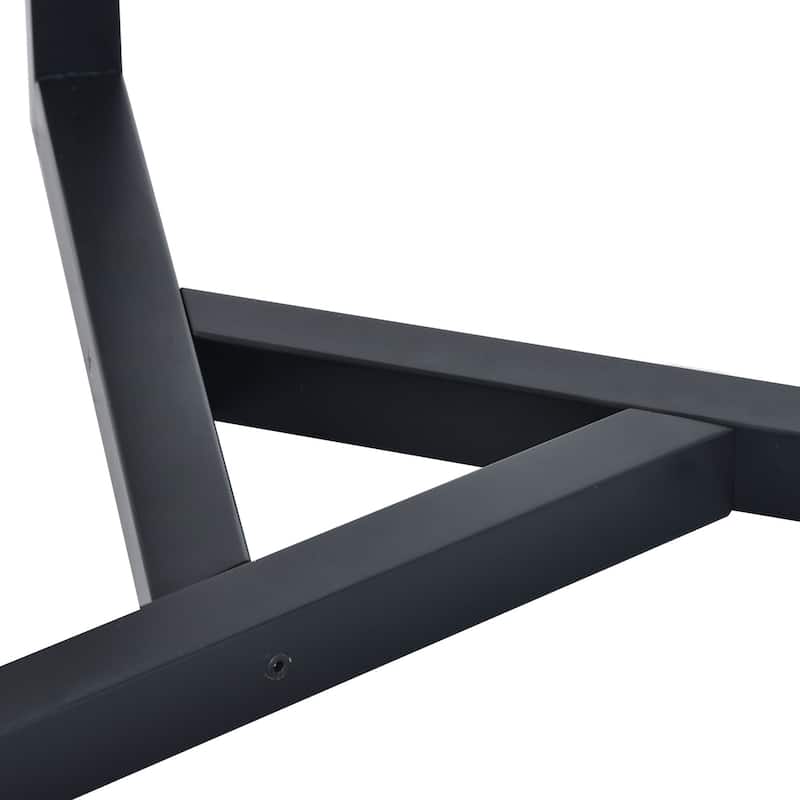 Roomfitters Round Glass Coffee Table with Tempered Glass Top, Modern Cocktail Center Table with Sturdy Wood Base for Living Room