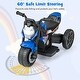 preview thumbnail 27 of 32, 6V Battery Powered Motorbike with Detachable Training Wheels for Kids - 29" x 15" x 19"