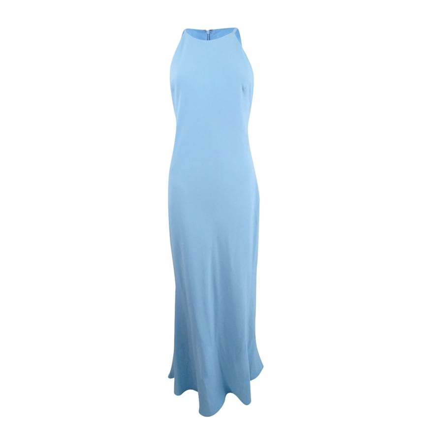 calvin klein crepe halter dress