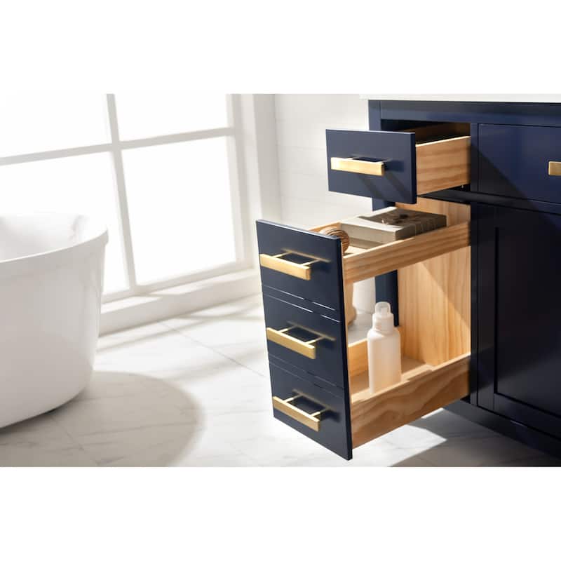 Valentino 84" Double Vanity in Blue