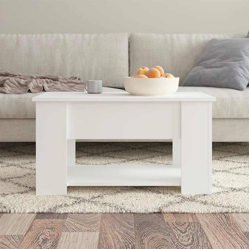 vidaXL Coffee Table Lift Top End Table Accent Side Sofa Table Engineered Wood - 31.1" x 19.3" x 16.1"