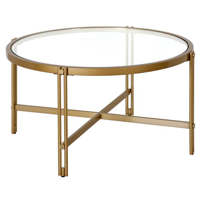 Inez 32" Wide Round Coffee Table