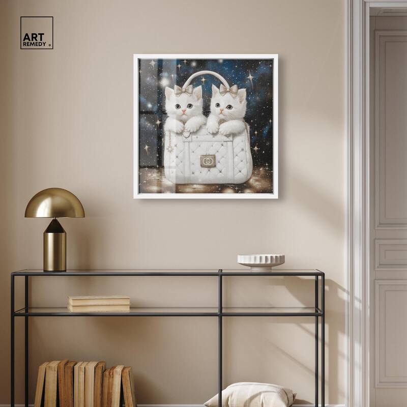 Constellation Kittens Purse Shadowbox by Art Remedy