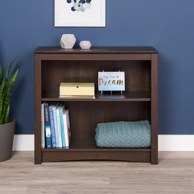 2-shelf Bookcase - 31.5" W x 29" H x 13" D