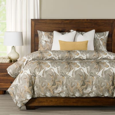 Siscovers Wanderlust Marble Print Duvet Set