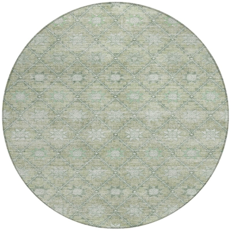 HomeRoots Floral Transitional Rectangle Outdoor Rug