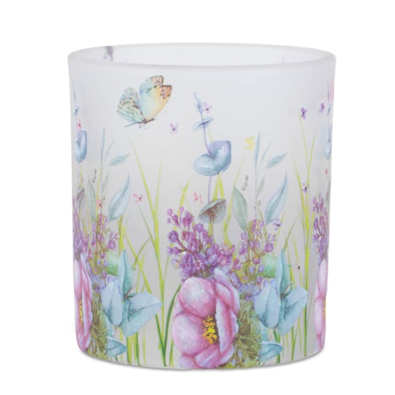 Floral Butterfly Votive Candle Holder (Set of 3)