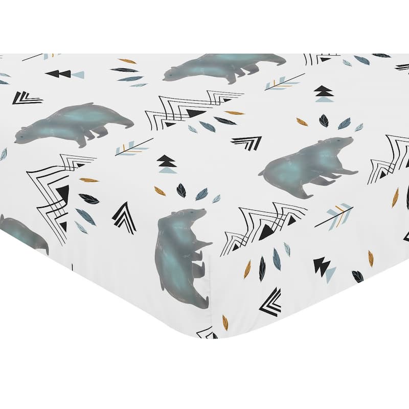 Sweet Jojo Designs Fitted Crib Sheet for the Bear Mountain Collection