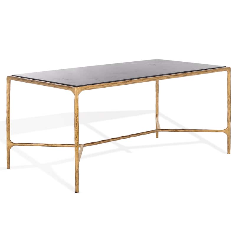 SAFAVIEH Couture Beril Rectangle Metal Coffee Table - 40 In. W x 22 In. D x 18 In. H - 40"W x 22"D x 18"H