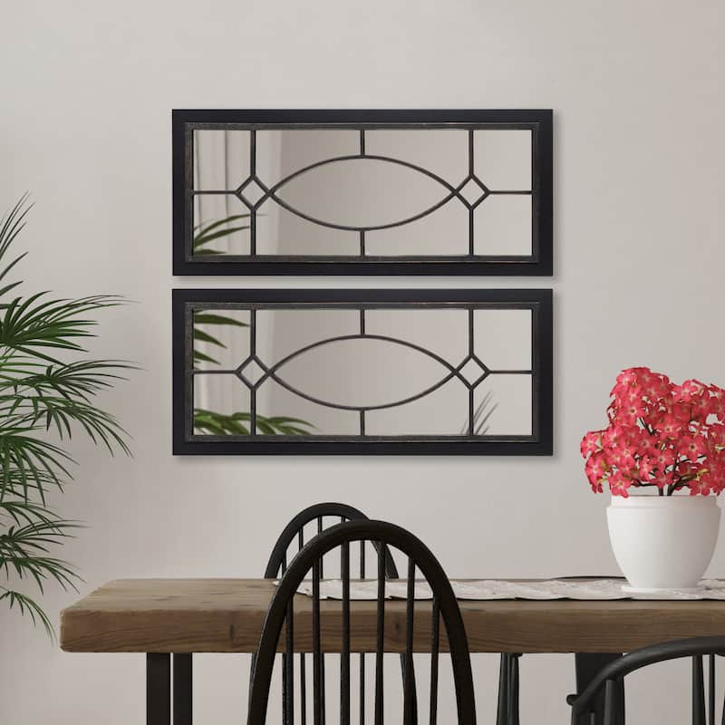 Kate and Laurel Bakersfield Wood Framed Mirror
