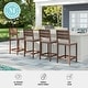 preview thumbnail 4 of 20, Martha Stewart 2PK All-Weather Patio Bar Stools with Seat Cushions - 19.5"W x 22.5"D x 44.5"H