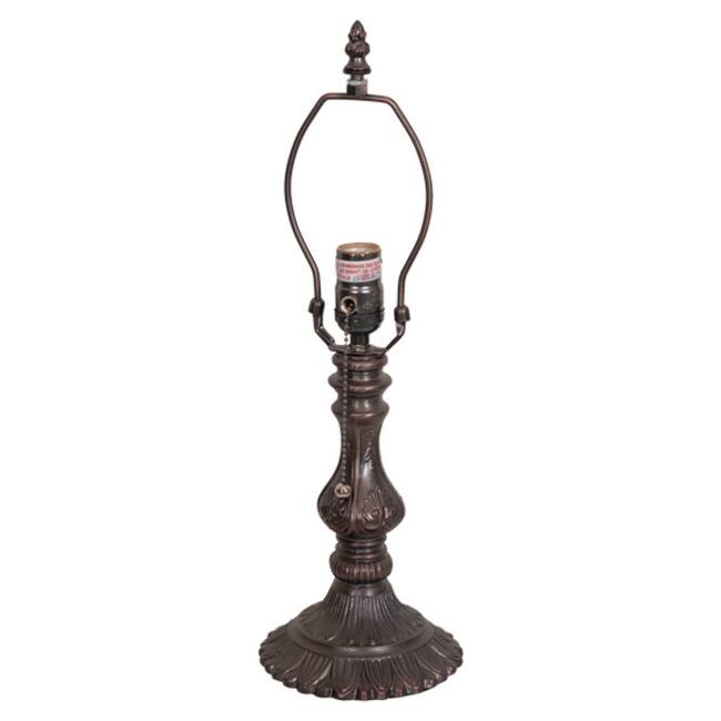 Meyda Tiffany 10081 Shell 10" Tall Lamp Base - Mahogany Bronze