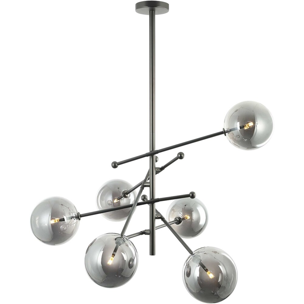 Kiran, Glass Cluster Chandelier 22 x 32 x 64 Kiran, Glass Cluster Chandelier 22 x 32 x 64