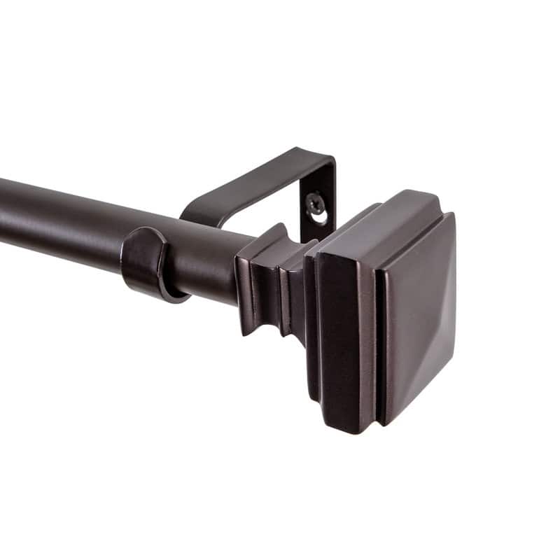 UTOPIA ALLEY Wall Mounted 5/8 Inch Curtain Rod - Curtain Rods For Windows 28 to 48 Inch - 28"-48"