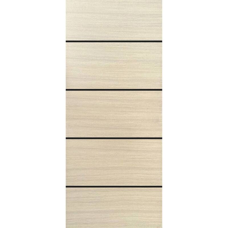 Slab Barn Door Panel 28x80 Planum 0015 Natural Veneer Sturdy Finished - 28" x 80"
