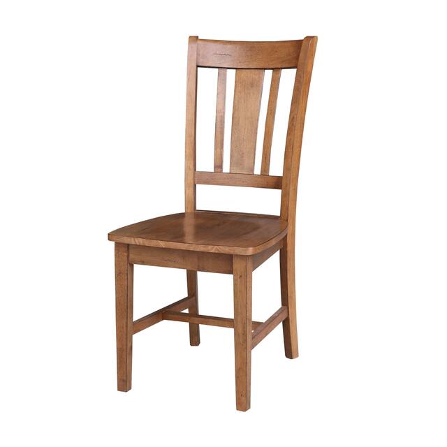 The Gray Barn Moonshine Slat Back Dining Chair (Set of Two) - Distressed Oak