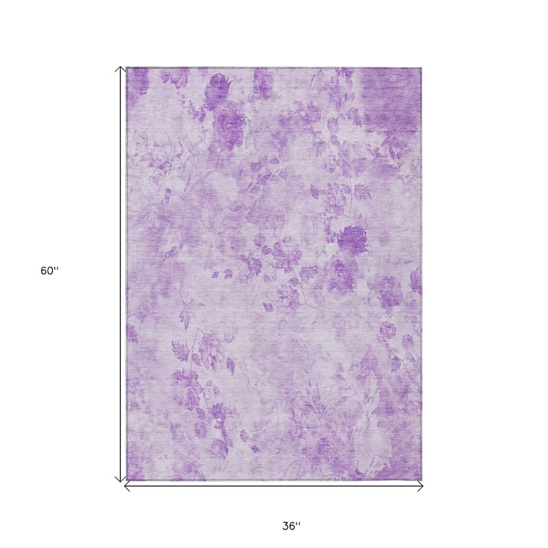 HomeRoots Floral Transitional Rectangle Outdoor Rug