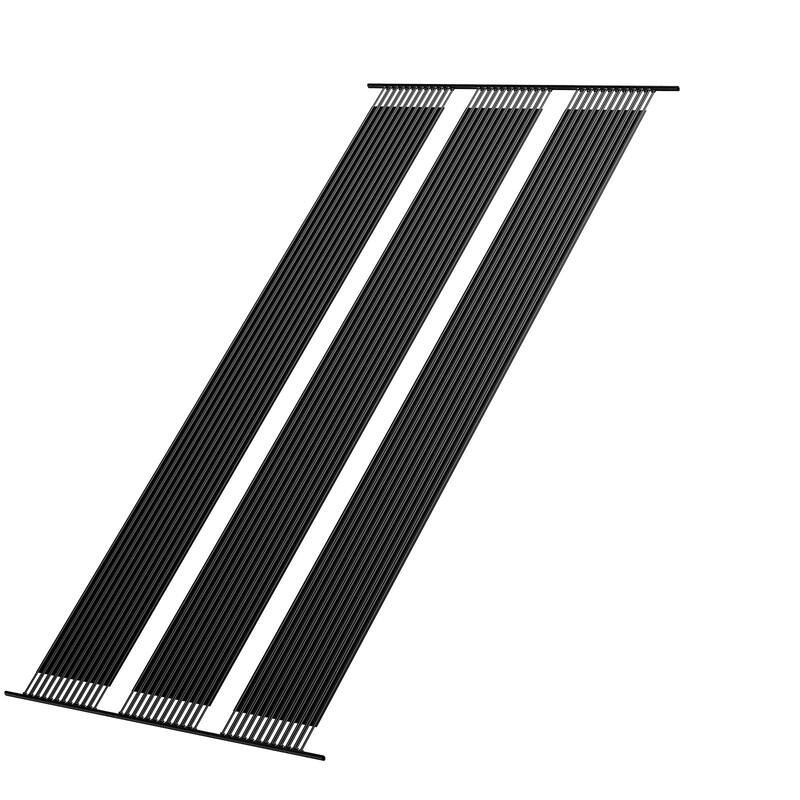 Black HDPE Solar Pool Heater Panels for Above Ground Inground Rectangular Pools and Warmer Swimming