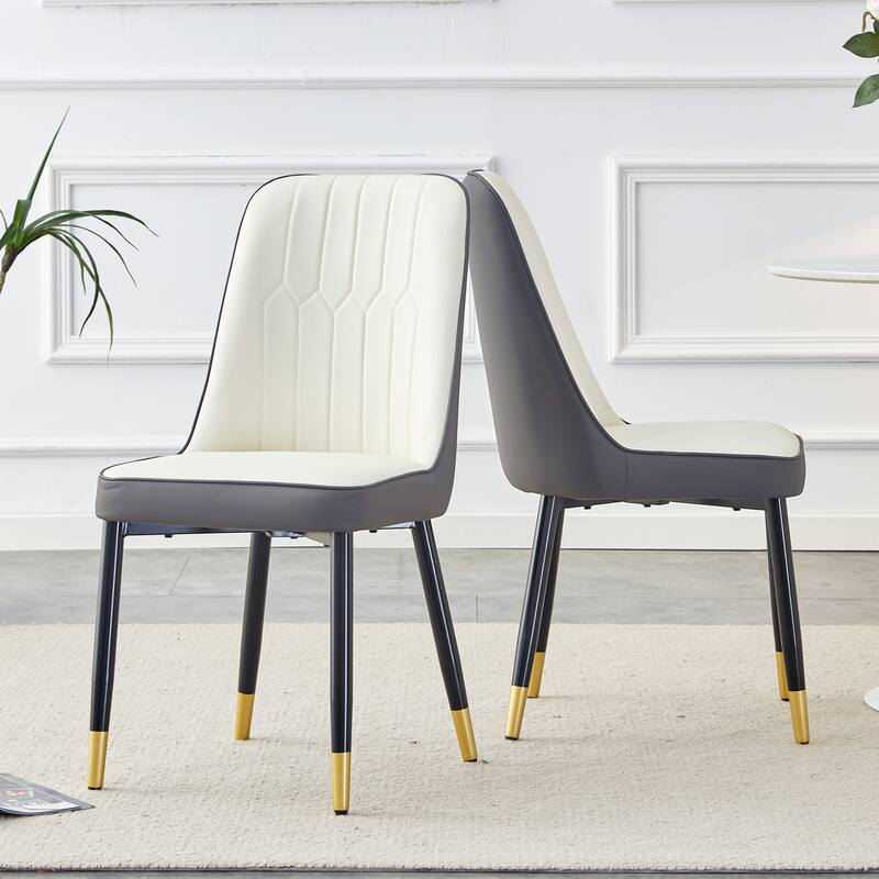 Modern PU Leather Dining Chair ,Set of 2