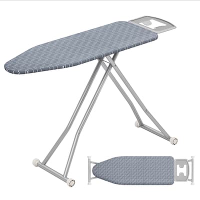 Costway 47" x 15" Iron Board with Removable Silver-coated Cover & - See Details