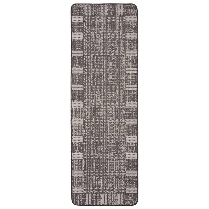 ECARPETGALLERY Solea Indoor/ Outdoor Rug - Black - 2'2 x 6'7