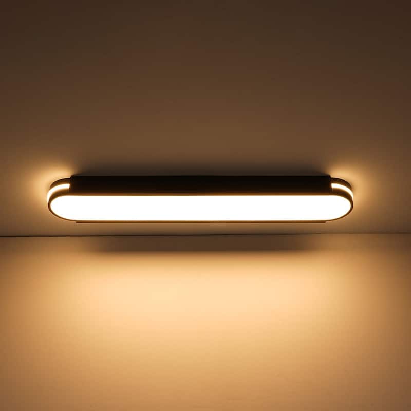 Modern Dimmable LED Long Oblong Flush Mount Ceiling Light 31.5in