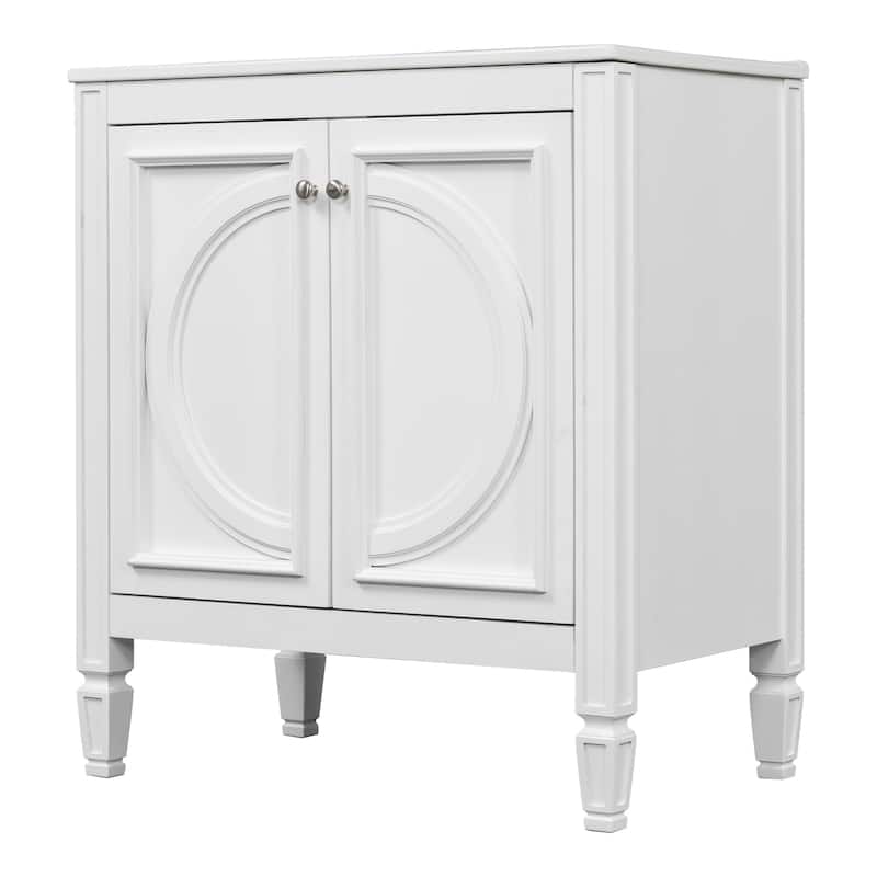 Bathroom Vanity with Sink, Storage Cabinet with Adjustable Shelves, Vanity Set with Soft Close Door and Drawer