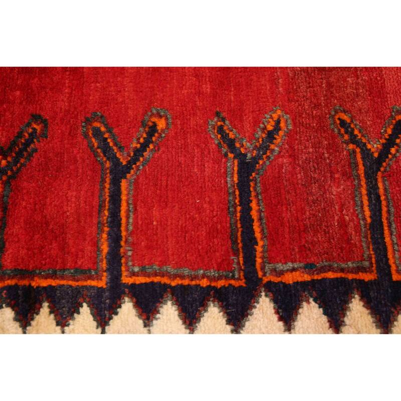ECARPETGALLERY Hand-knotted Andelz Red Wool Rug - 3'10 x 6'3