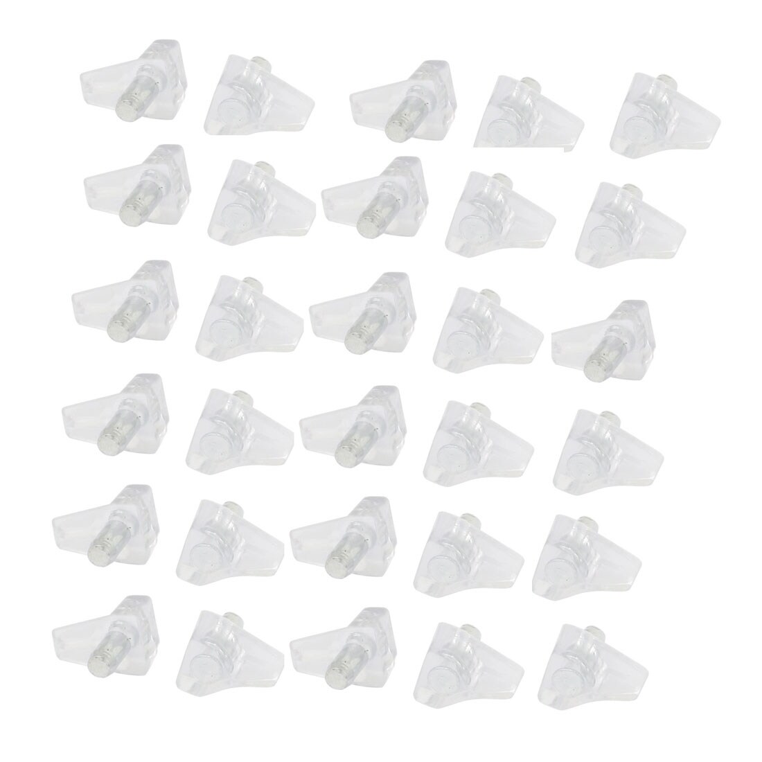 Shop 30pcs 5mm Clear Plastic Shelf Support Pin Peg Studs For