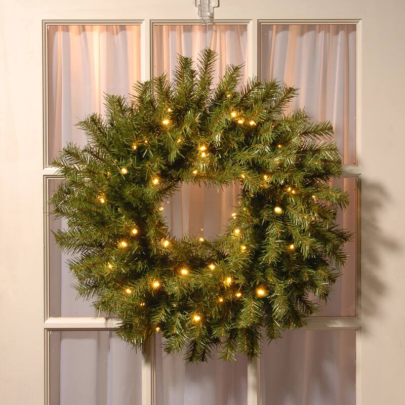 National Tree Company 2 ft. Norwood Fir Wreath with Twinkly LED Lights - 2 ft