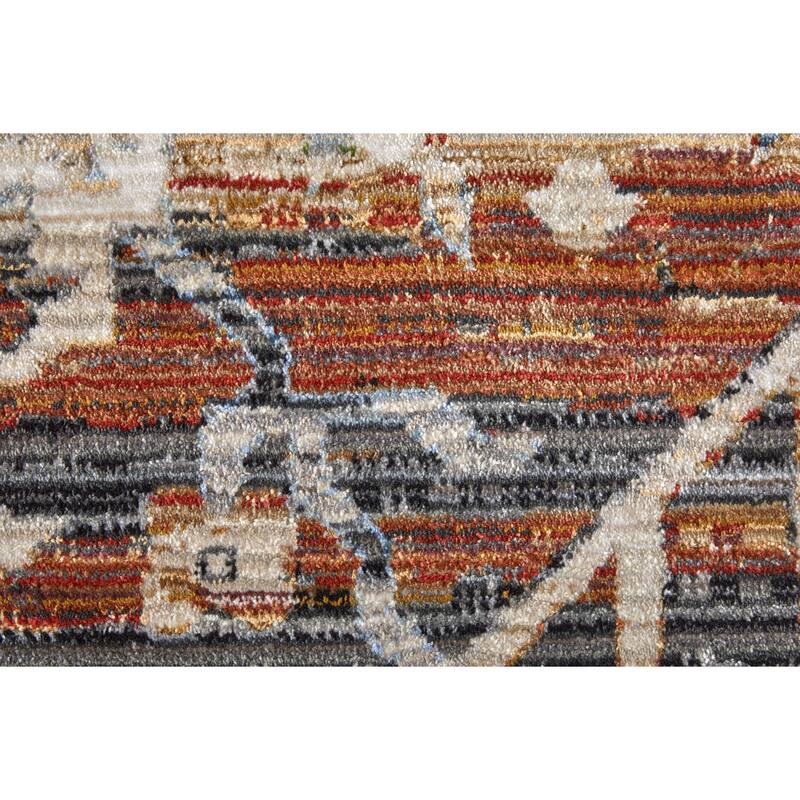 Melrose R39NZ Distressed Transitional Area Rug