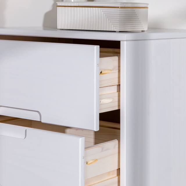 Middlebrook Mid-Century Solid Wood 2-Drawer Nightstand