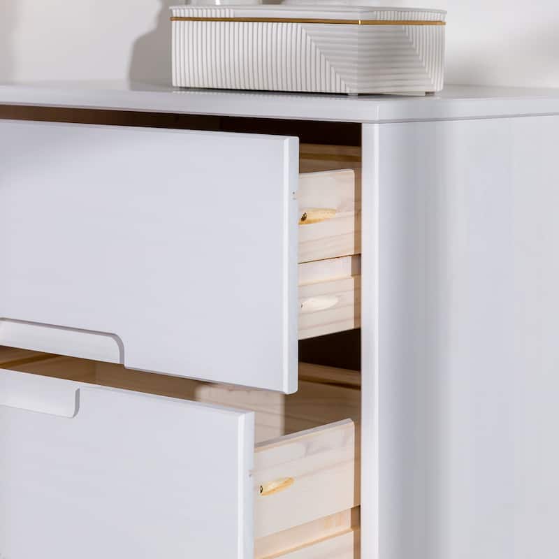 Middlebrook Mid-Century Solid Wood 2-Drawer Nightstand