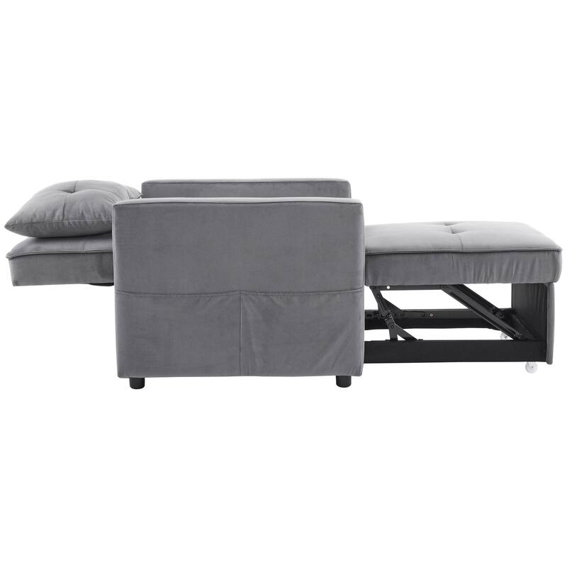 Modern Velvet 3-in-1 Sofa Bed