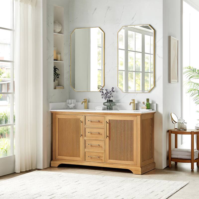 Tokyo Bath Vanity with Quartz Stone Top without Mirror