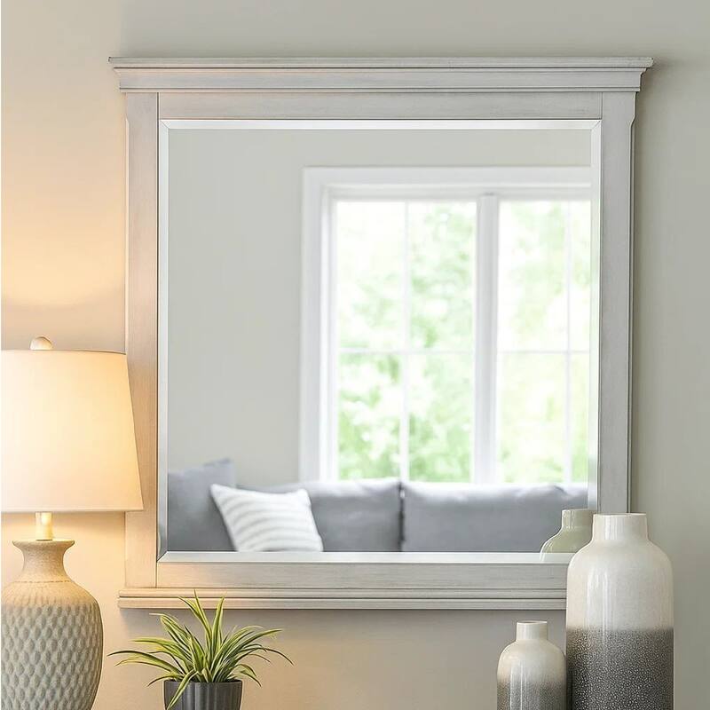 Country Dresser Mirror White