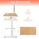 preview thumbnail 26 of 25, FlexiSpot 48 Inch Bamboo Texture Top COMHAR Home Office Desk Height Adjustable Standing Computer Desk USB Charging