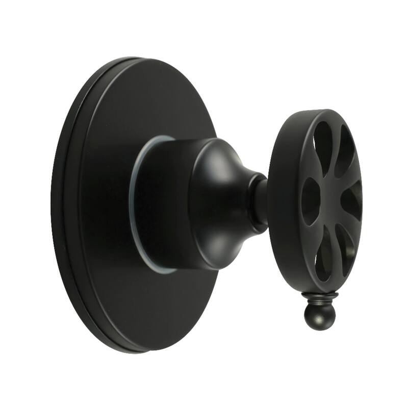 Belknap Single-Handle Three-Way Diverter Valve with Round Trim Kit - Matte Black